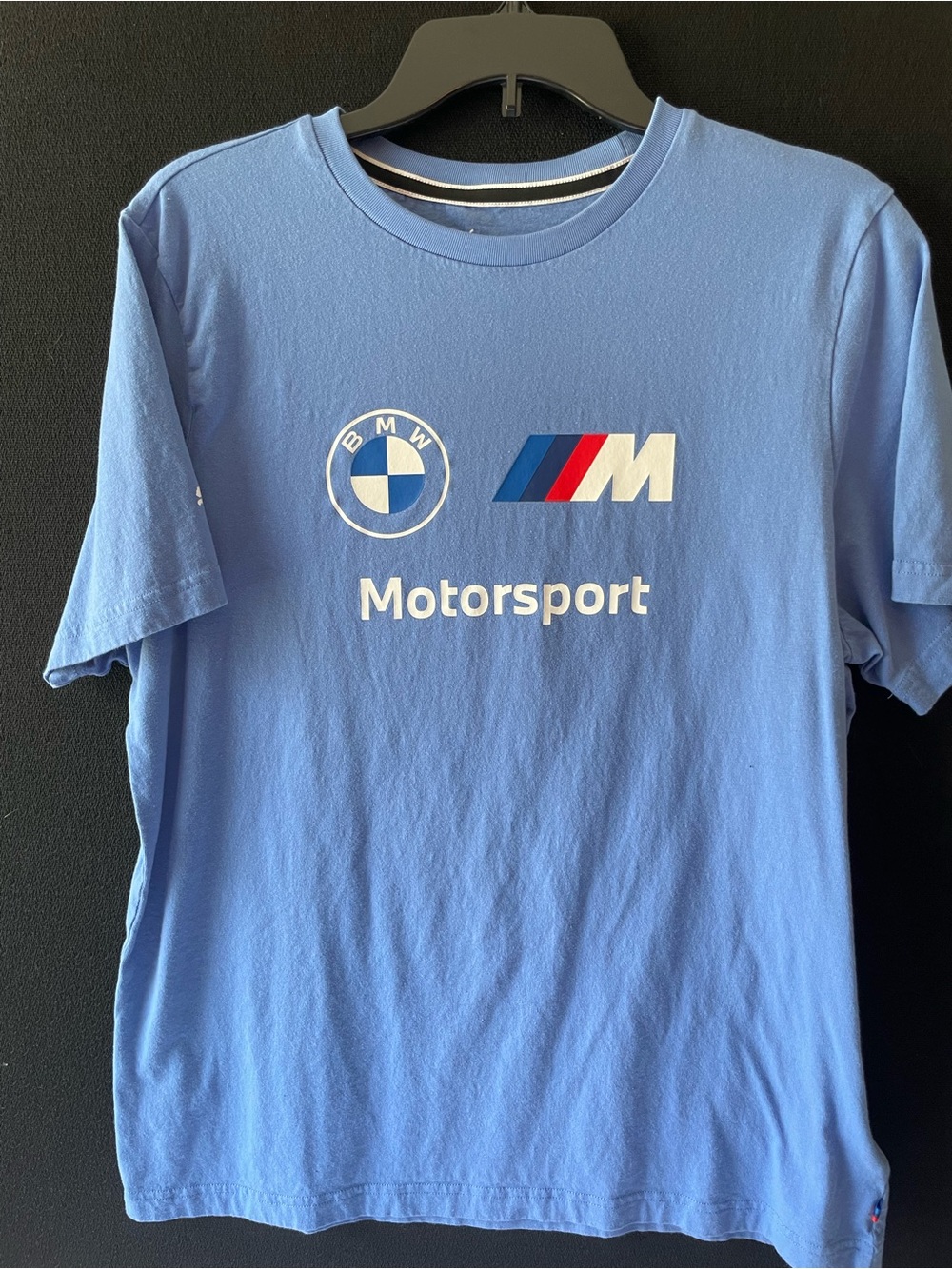 Puma Men's BMW Motorsport Light Blue Logo Tee
